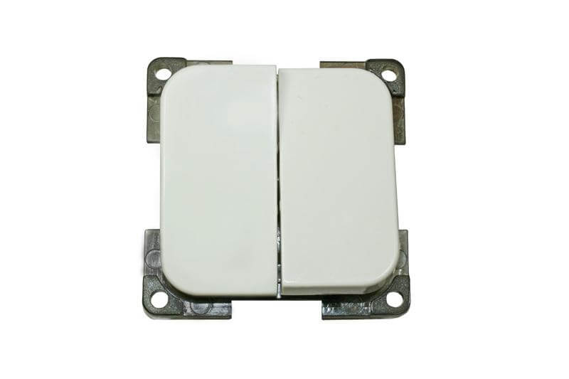 C-Line 2 way light switch white - packed