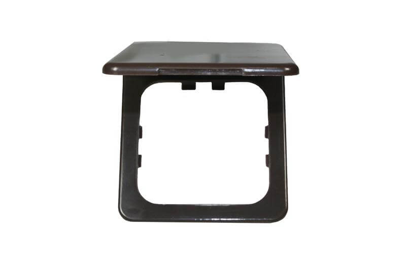 Opal frame with hinged lid brown - packed