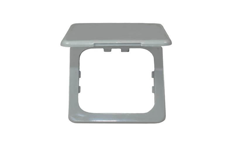 Opal frame with hinged lid grey - packed