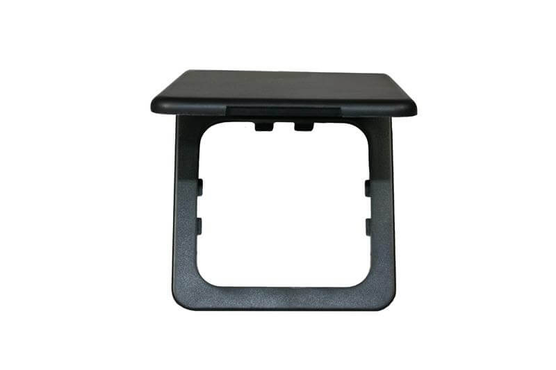 Opal frame with hinged lid black