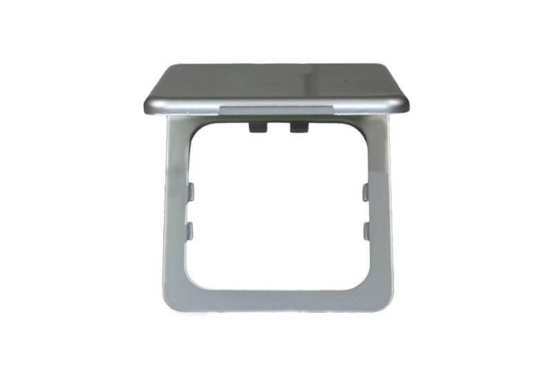 Opal frame with hinged lid silver