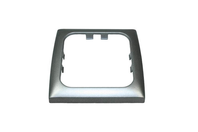 Opal faceplate 1 way silver - packed
