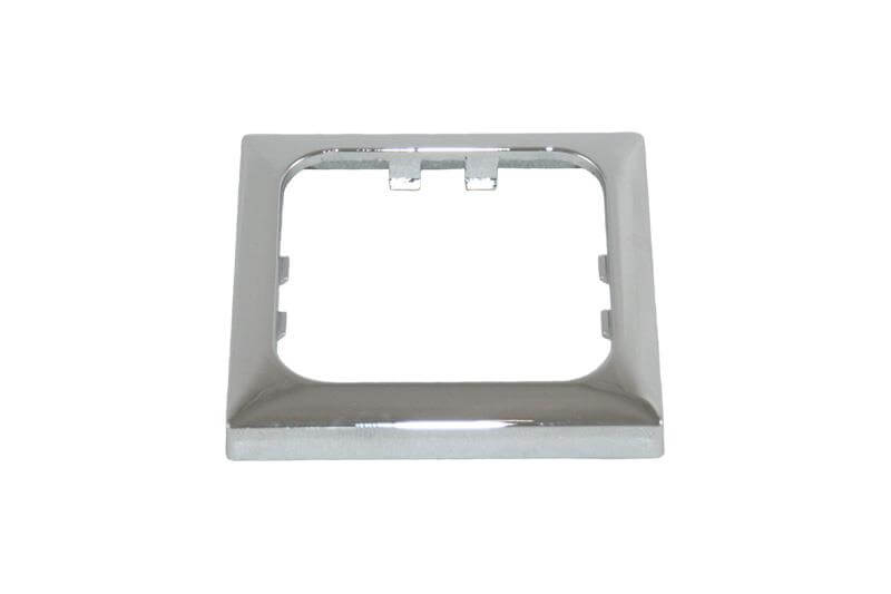 Opal faceplate 1 way chrome