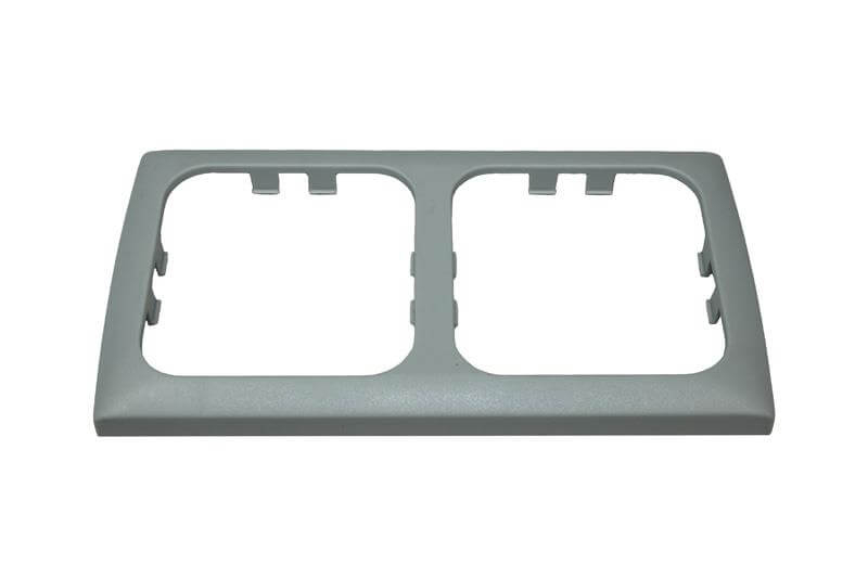 Opal faceplate 2 way grey - packed