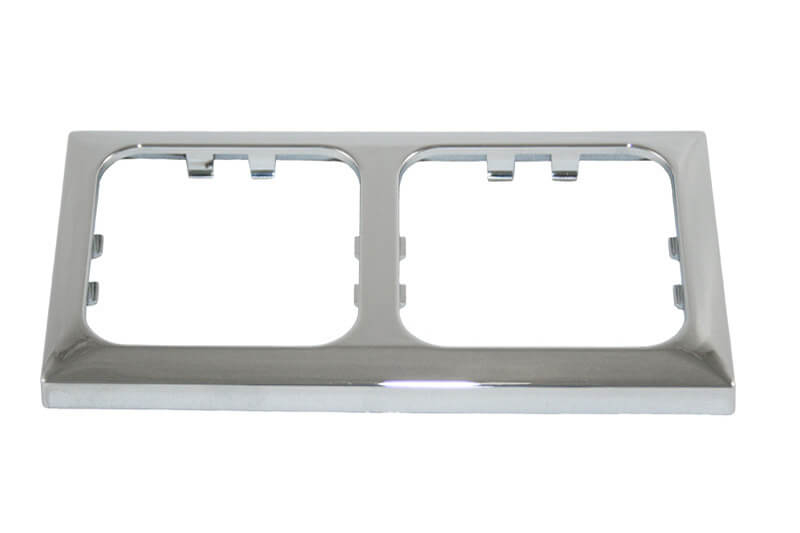 Opal faceplate 2 way chrome - packed