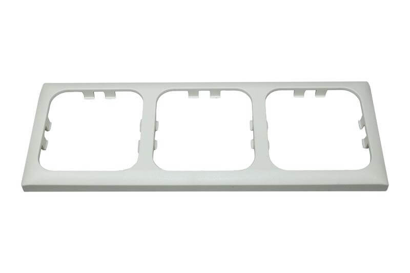 Opal faceplate 3 way white