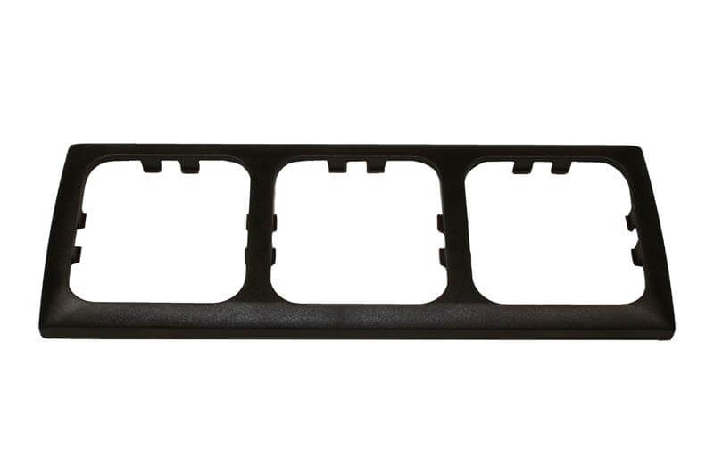 Opal faceplate 3 way brown - packed