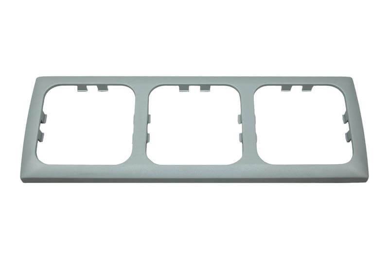 Opal faceplate 3 way grey - packed