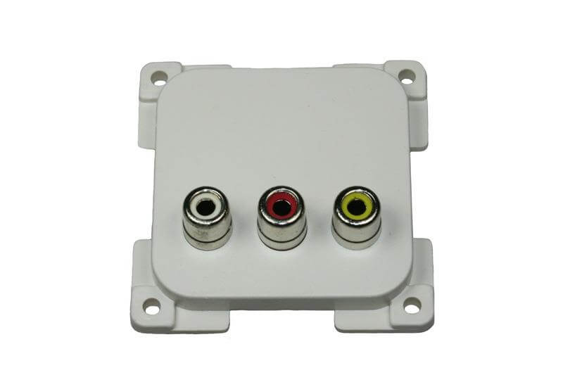 C-Line audio and video build in socket white