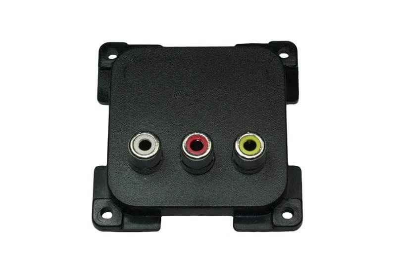 C-Line audio and video build in socket-black