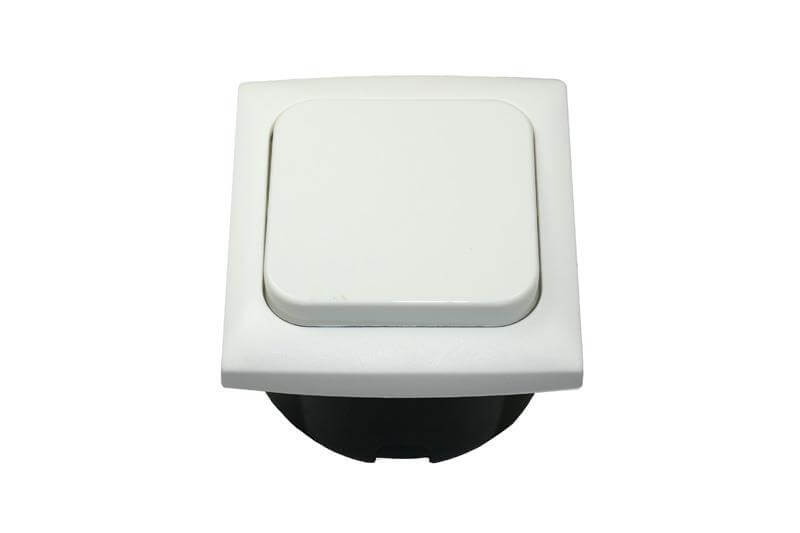 C-Line light switch with Opal faceplate white