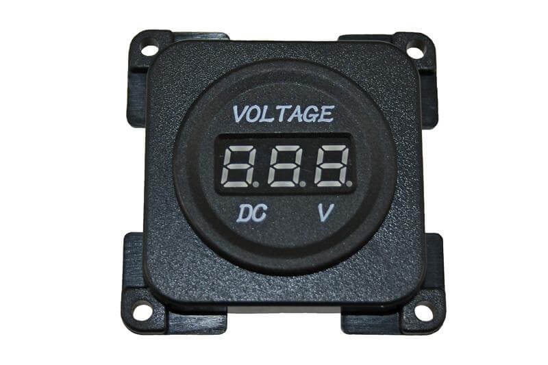 C-Line digital Voltage meter black - without sales packaging