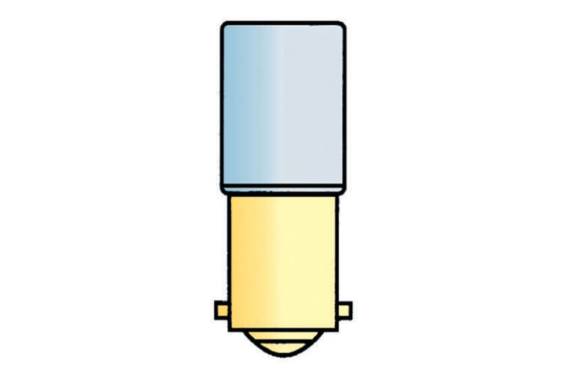 BA9S 12V halogen tube lamp - 4W - 2 pieces per packaging