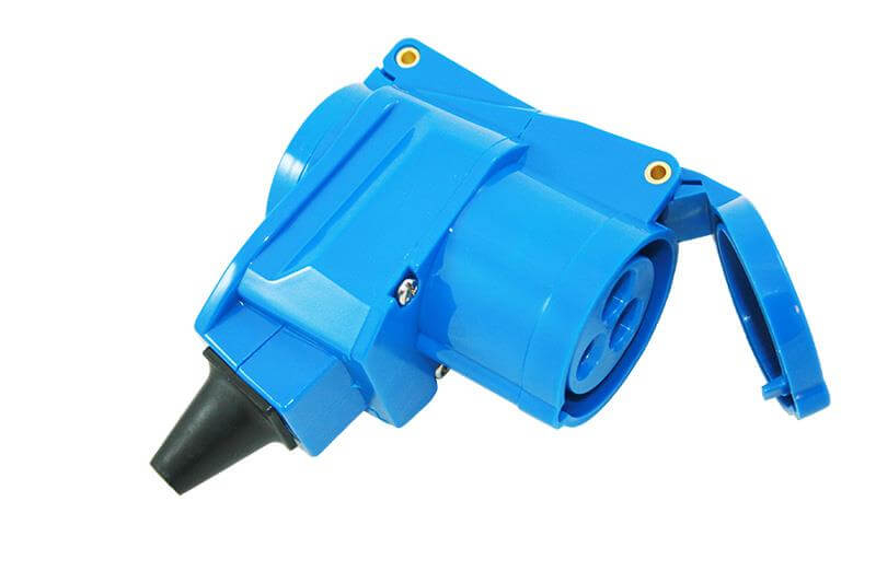 Right angled caravan coupler CEE/Schuko - without sales packaging