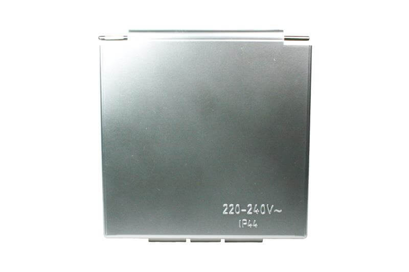 Standard Line coverflap for inlet box caravan and motorhome silvergrey