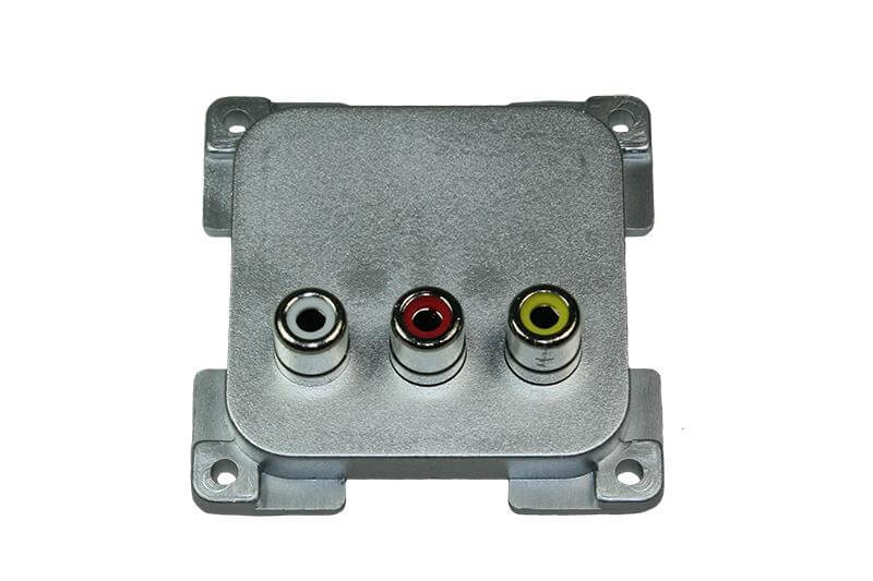 C-Line audio and video build in socket silver - packed