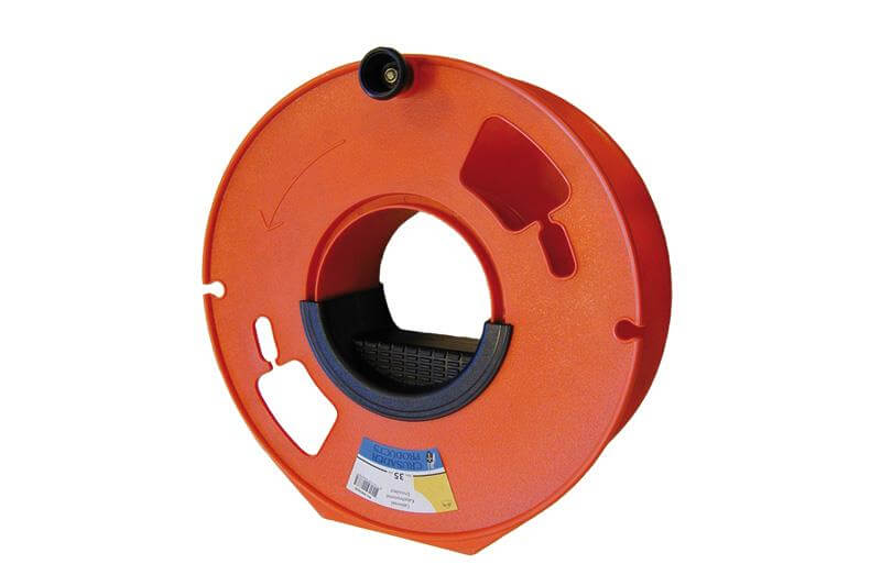 Caravan and motorhome hook up cable reel for up to 35m neoprene cable 3x 1.5mm²