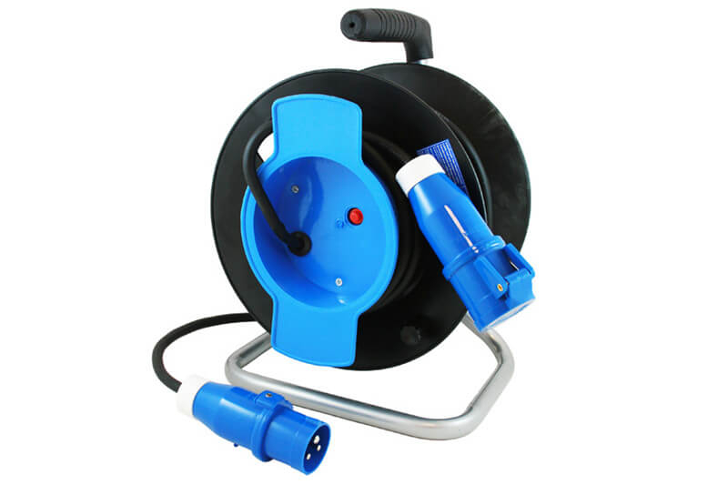 25 meter extension cable reel neoprene 3x1.5mm² - CEE plug and coupler