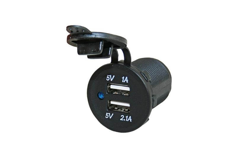 Power Line 12V double USB socket