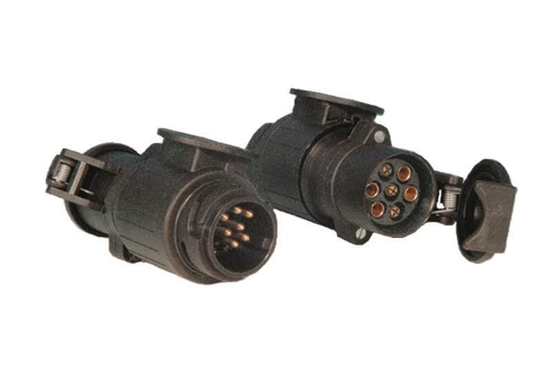 13-pole to 7-pole trailer coupling plug, adapter for caravan cars