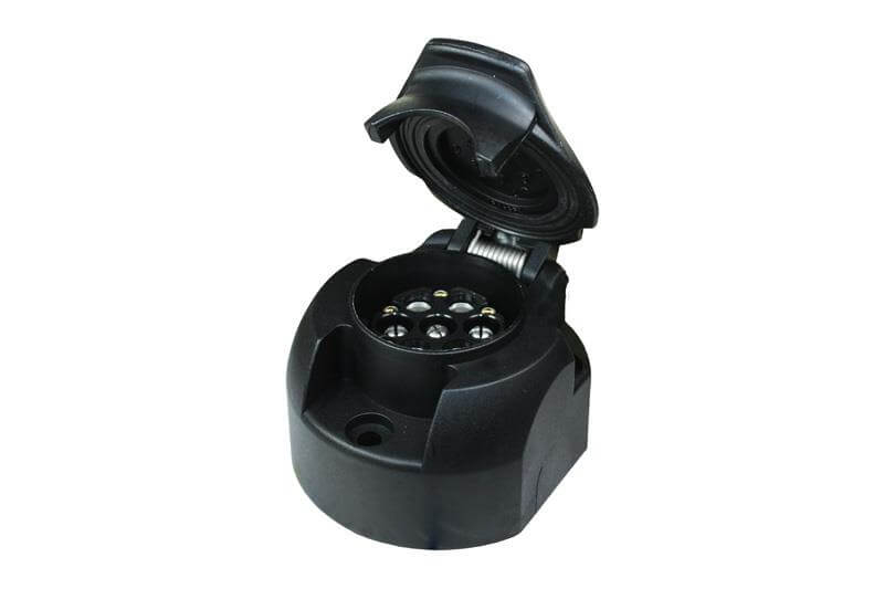 7 + 6 MULTICON WEST, SOCKET WITH FOG-SWITCH, Formerly art. 4701730B