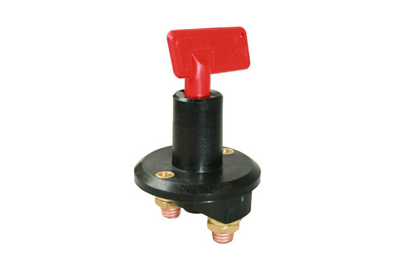 Spare key for 12V battery isolator switch