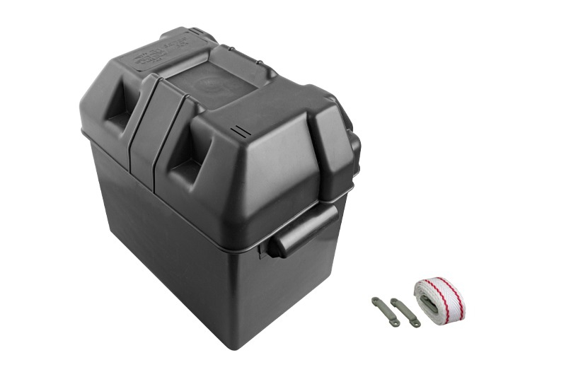 Spare tie-down strap for battery box small and large