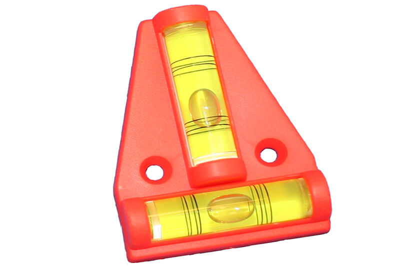 Spirit level for caravan or motorhome