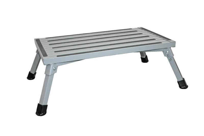 Victoria XL aluminium folding step with extra large top for caravan and motorhome