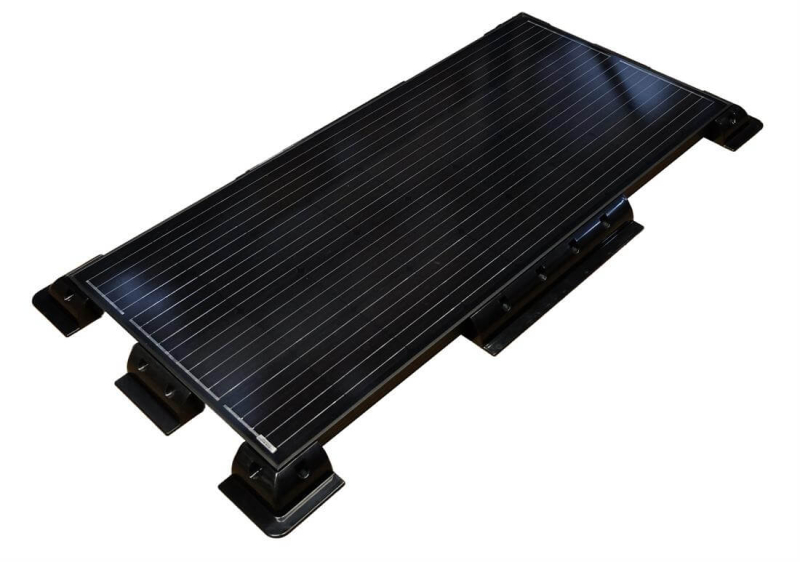 Complete set solar panel 100W - with mounting set and Bluetooth monitor