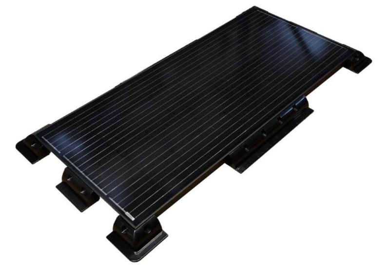 Complete set solar panel 100W - with mounting bracket set and LCD display